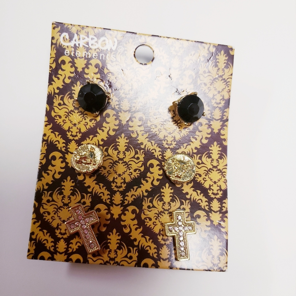 Stud Set of 3 Earrings